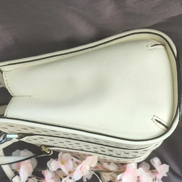 Kate Spade White Perforated Satchel/Crossbody - Picture 10 of 13